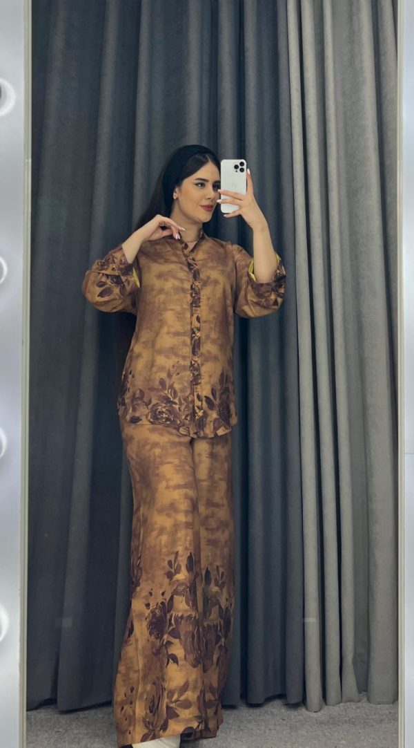 ست بلوز شلوار روزالین کد 1035 - Image 2