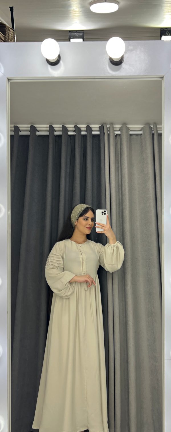 پیراهن مانتویی لویی کد 1048 - Image 5
